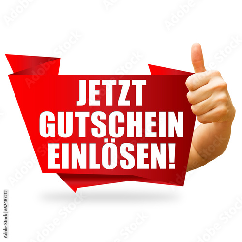 Photo: Jetzt Gutschein einlösen! Button, Icon Jetzt Gutschein einlösen! Button, Icon