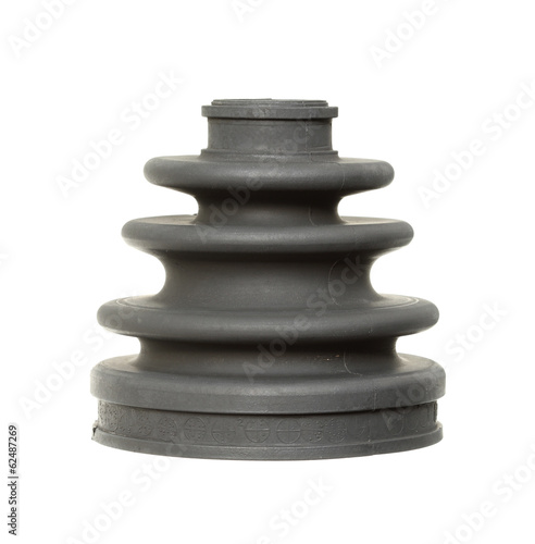 Photo: Dust cover (joint boot) isolated on white background Dust cover (joint boot) isolated on white background