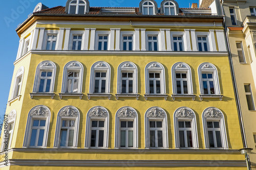 Photo: Yellow restored house in Berlin Yellow restored house in Berlin
