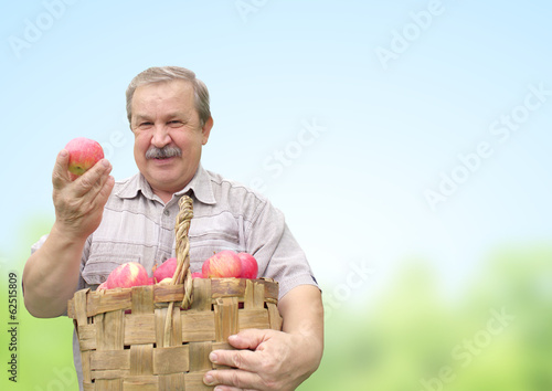 Photo: Harvesting an apples Harvesting an apples