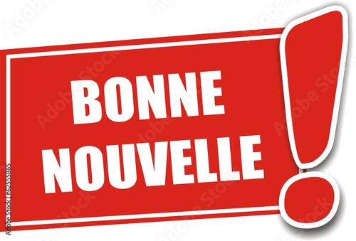 Vector: étiquette bonne nouvelle étiquette bonne nouvelle