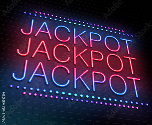 Illustration: Jackpot concept. Jackpot concept.