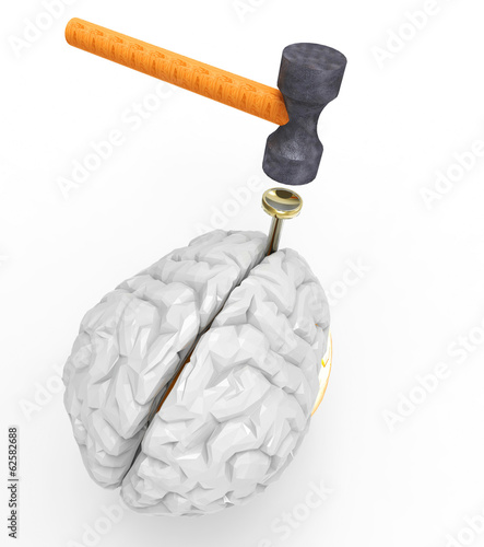 Illustration: nail on the head nail on the head