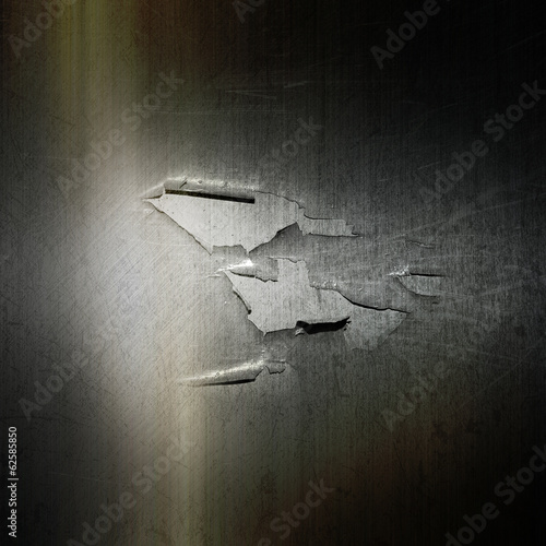 Illustration: Cracked and peeling grunge metal background Cracked and peeling grunge metal background