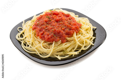 Photo: pasta spaghetti macaroni on white pasta spaghetti macaroni on white