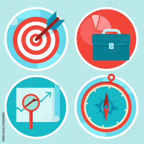 Vector: Vector business concepts in flat style Vector business concepts in flat style
