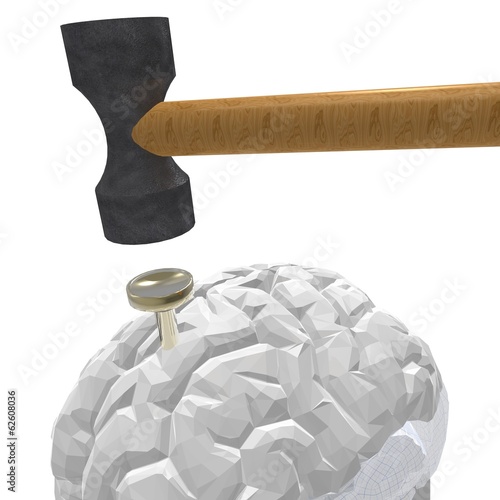Illustration: Pounding headache Pounding headache