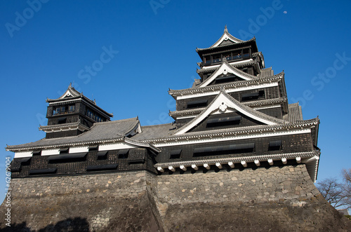 熊本城 天守阁 by pichomaru, Royalty free stock