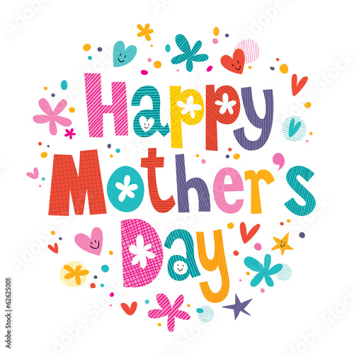 Vector: Happy Mother's Day Happy Mother's Day
