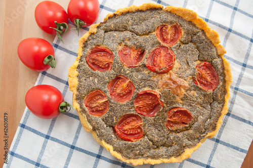 Photo: Tomaten Basilikum Quiche Tomaten Basilikum Quiche