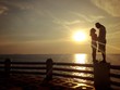 couple of lover silhouette holding hand at sunset couple of lover silhouette holding hand at sunset