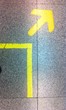 Yellow arrow zone for undergrond station Yellow arrow zone for undergrond station
