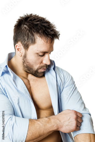 Photo: roll up sleeve roll up sleeve
