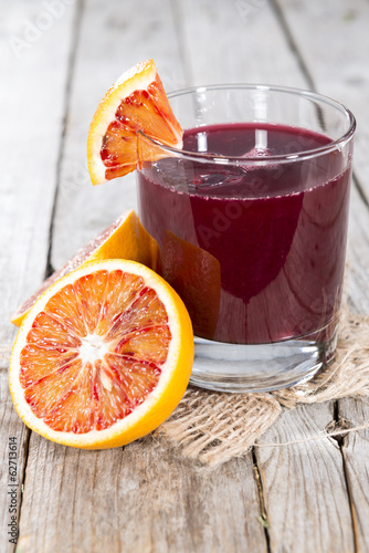 Photo: Glass with Blood Orange Juice Glass with Blood Orange Juice