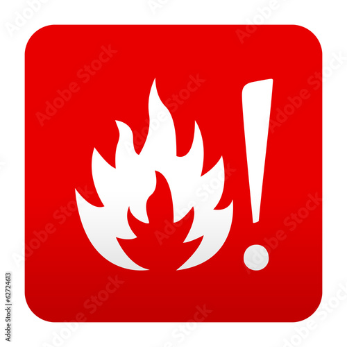 Illustration: Etiqueta tipo app roja simbolo superficie caliente Etiqueta tipo app roja simbolo superficie caliente