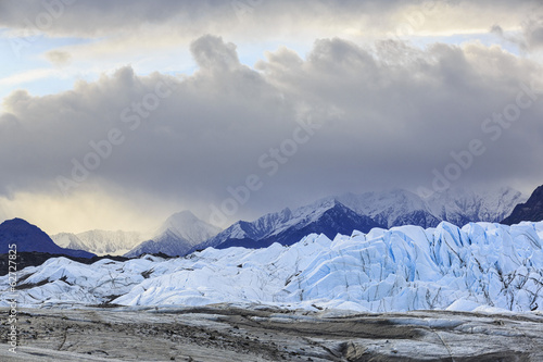 Photo: USA, Alaska, Ansicht der Chugach -Berge, Tal und Matanuska Matanuska Gletscher USA, Alaska, Ansicht der Chugach -Berge, Tal und Matanuska Matanuska Gletscher