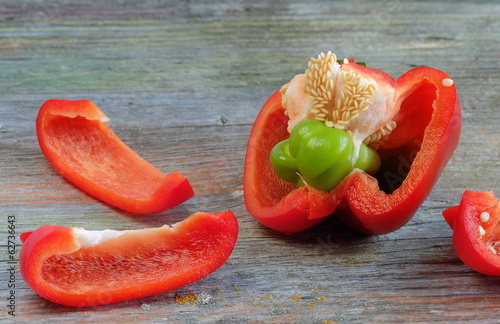 Photo: Paprika Mutation rot-grün neue Zucht Paprika Mutation rot-grün neue Zucht