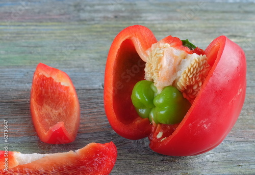 Photo: Paprika Mutation rot-grün Paprika Mutation rot-grün