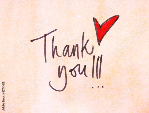 Photo: thank you note thank you note