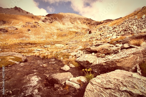 Photo: New Zealand - Remarkables. Cross processed color tone. New Zealand - Remarkables. Cross processed color tone.