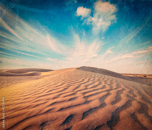 Photo: Dunes of Thar Desert, Rajasthan, India Dunes of Thar Desert, Rajasthan, India