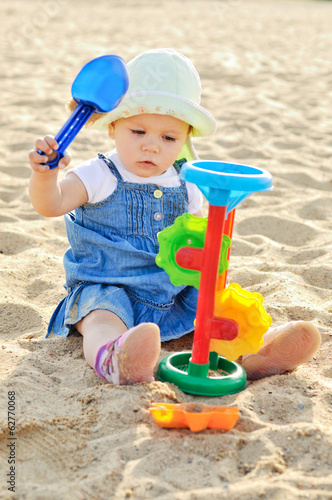 Photo: baby in sand baby in sand