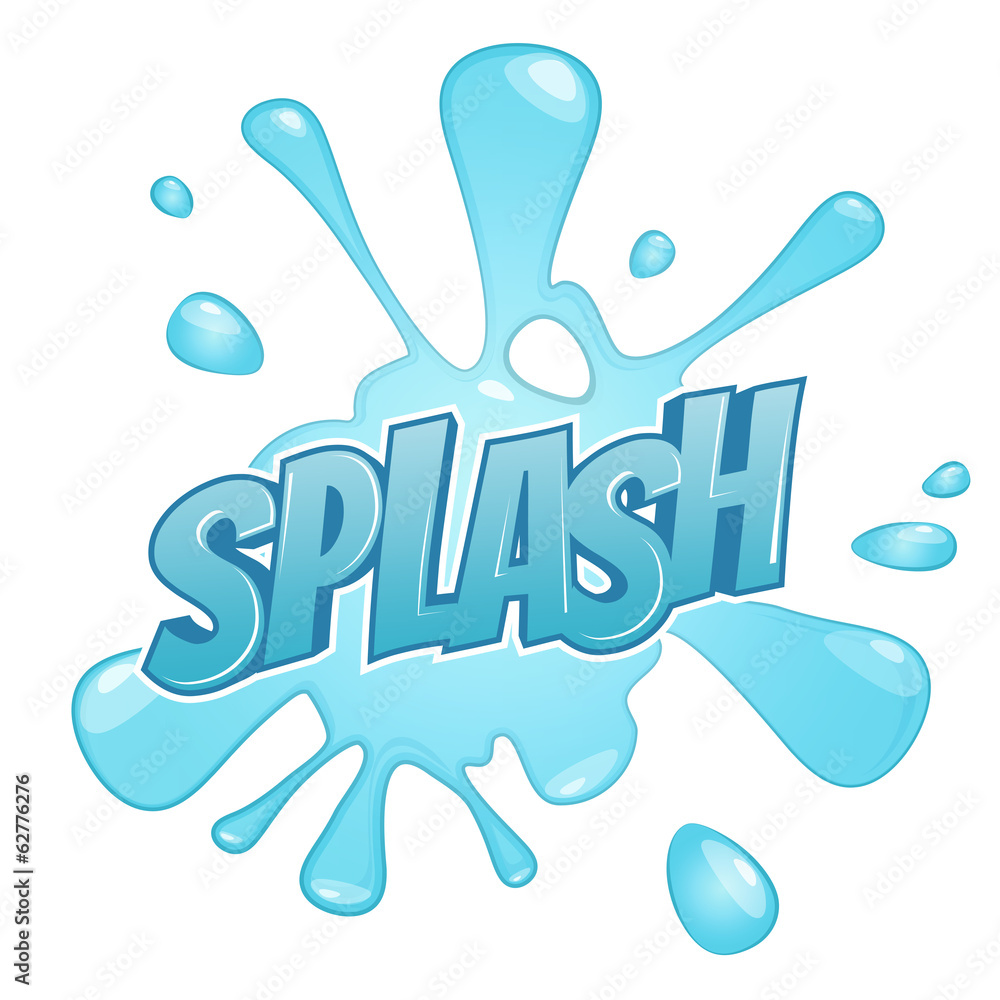 cartoon splash