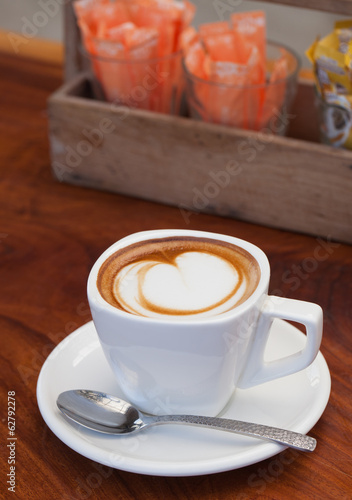 Photo: Cup of latte coffee Cup of latte coffee