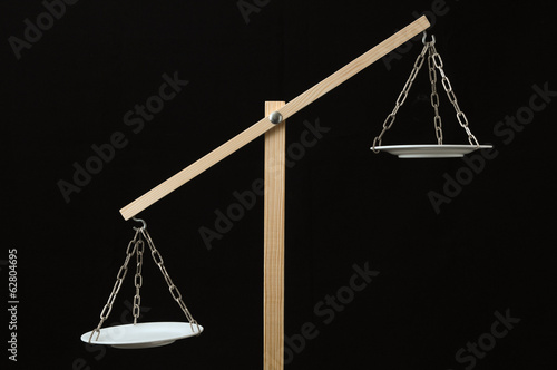 Photo: Two White Pan Balance Two White Pan Balance