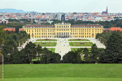 Photo: Palace and flower beds in the spacious area Palace and flower beds in the spacious area