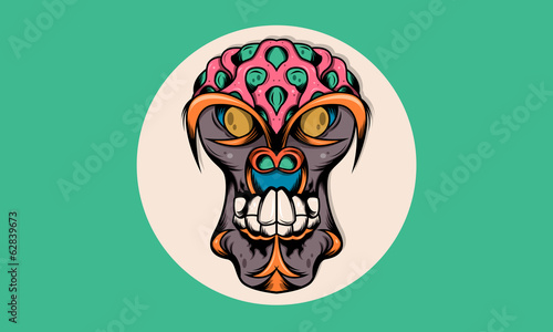 Illustration: Monkey Brain Desktop Background Monkey Brain Desktop Background