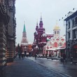 nikolskaya street near red square in moscow nikolskaya street near red square in moscow