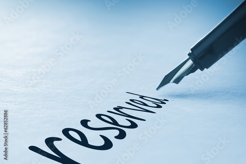 Photo: Fountain pen writing Reserved Fountain pen writing Reserved