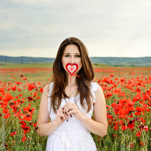 Photo: girl with heart girl with heart