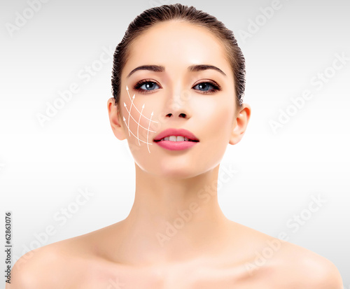 Photo: Young female with clean fresh skin Young female with clean fresh skin