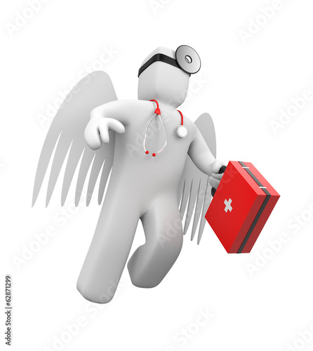 Illustration: Medic rush to the aid Medic rush to the aid