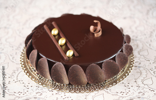Photo: Chocolate Glazed Mousse Cake Chocolate Glazed Mousse Cake