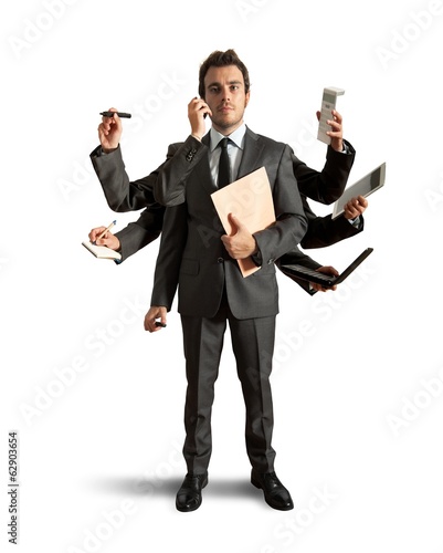 Photo: Multitasking businessman Multitasking businessman