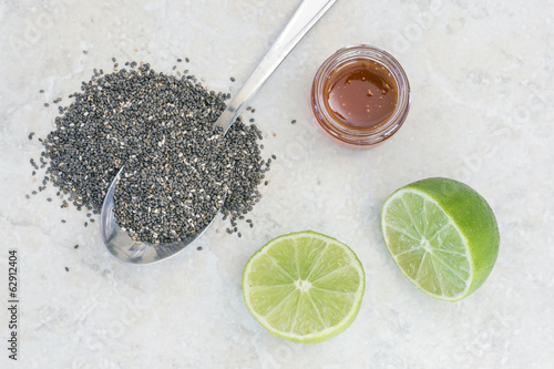 Photo: Chia beverage ingredients Chia beverage ingredients