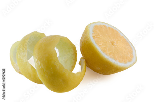 Photo: Lemon twist and sliced Lemon twist and sliced