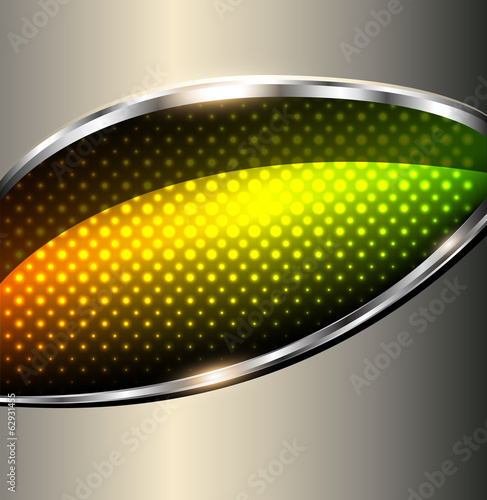 Vector: Abstract background colorful lights on gold metallic Abstract background colorful lights on gold metallic