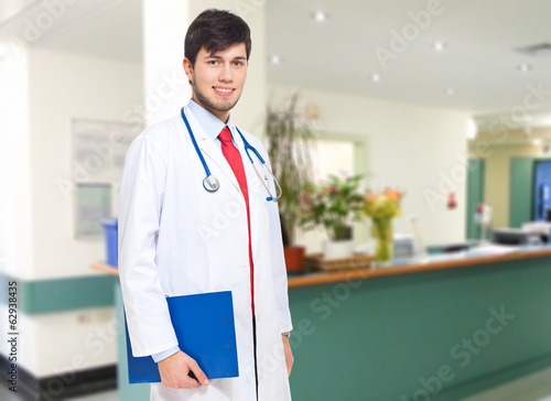 Photo: Smiling doctor at the hospital Smiling doctor at the hospital