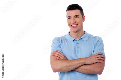 Photo: Confident young smart guy Confident young smart guy