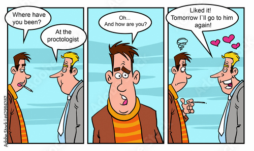 Illustration: Adult comics strip 5 Adult comics strip 5