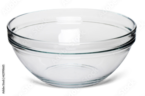 Photo: empty salad bowl isolated on a white background. empty salad bowl isolated on a white background.
