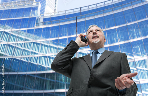 Photo: Businessman taliking on the phone Businessman taliking on the phone