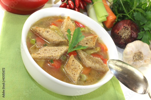 Photo: Brotsuppe mit Chili Brotsuppe mit Chili