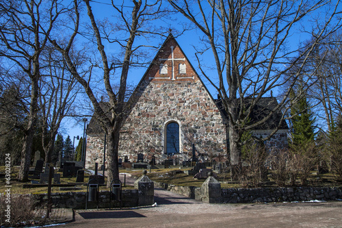 Photo: Espoo Cathedral in early spring Espoo Cathedral in early spring