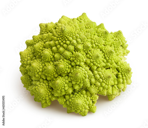 Photo: romanesco cabbage isolated romanesco cabbage isolated