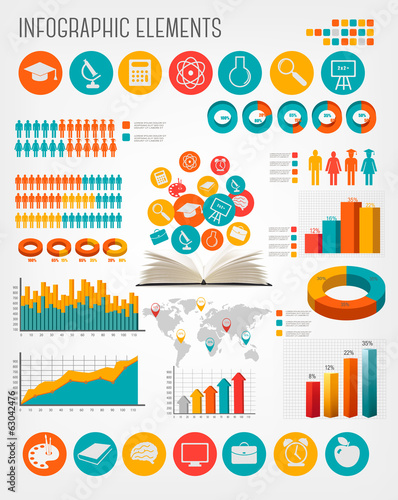 Vector: Education infographics. Vector. Education infographics. Vector.